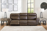 Roman Umber Power Reclining Sofa - Ella Furniture