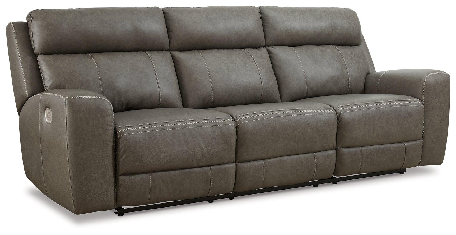 Roman Smoke Power Reclining Sofa - Ella Furniture