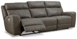 Roman Smoke Power Reclining Sofa - Ella Furniture