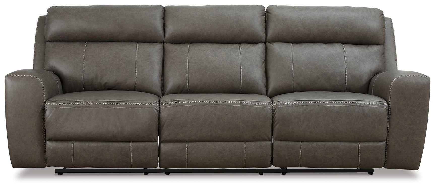 Roman Smoke Power Reclining Sofa - Ella Furniture