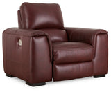 Alessandro Garnet Power Recliner - Ella Furniture