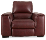 Alessandro Garnet Power Recliner - Ella Furniture