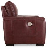 Alessandro Garnet Power Recliner - Ella Furniture