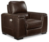 Alessandro Walnut Power Recliner - Ella Furniture