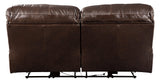 Hallstrung Chocolate Leather Power Reclining Sofa - Ella Furniture