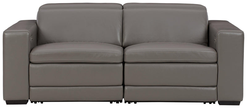 Texline Gray 3-Piece Power Reclining Sectional