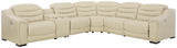 Center Line Cream 6-Piece Power Reclining Sectional - Ella Furniture