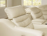 Center Line Cream 3-Piece Power Reclining Loveseat With Console - Ella Furniture