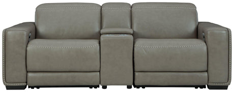 Correze Gray 3-Piece Power Reclining Sectional - Ella Furniture