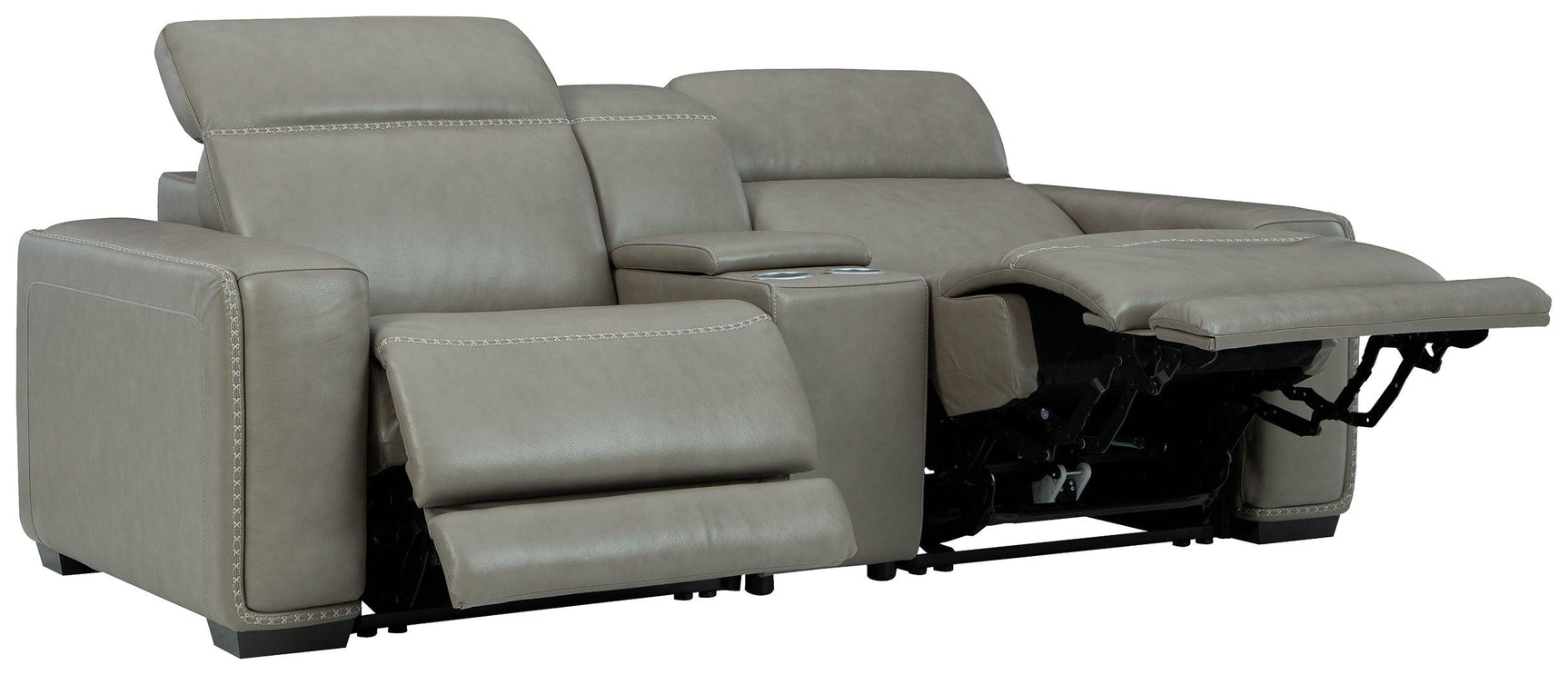 Correze Gray 3-Piece Power Reclining Sectional - Ella Furniture