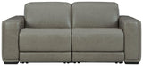 Correze Gray 2-Piece Power Reclining Sectional - Ella Furniture