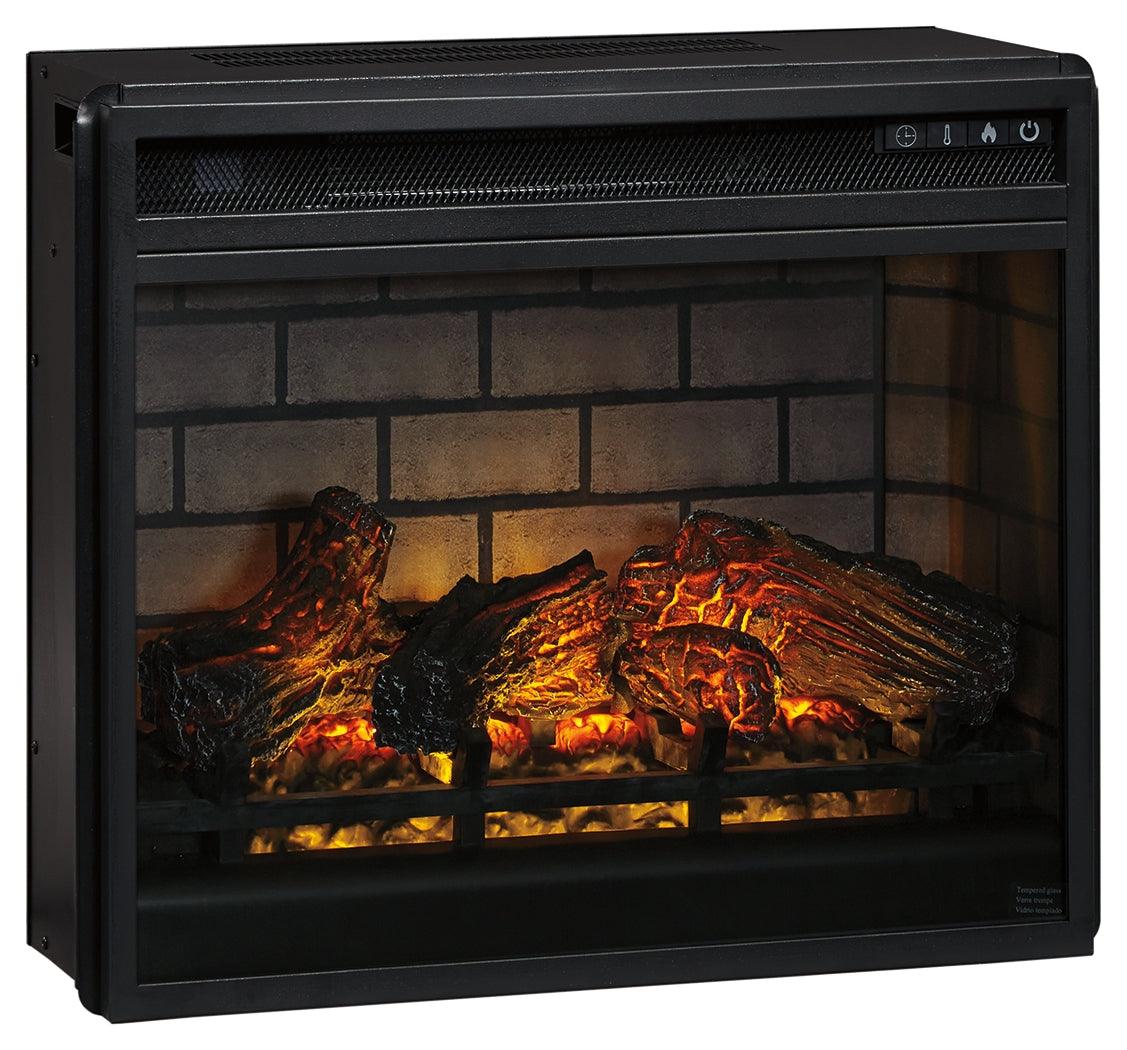 Entertainment Accessories Black Electric Infrared Fireplace Insert W100-101 - Ella Furniture