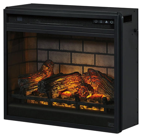 Entertainment Accessories Black Electric Infrared Fireplace Insert W100-101 - Ella Furniture