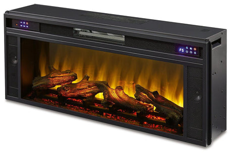 Entertainment Accessories Black Fireplace Insert - Ella Furniture
