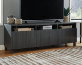 Yarlow Black 70" Tv Stand - Ella Furniture