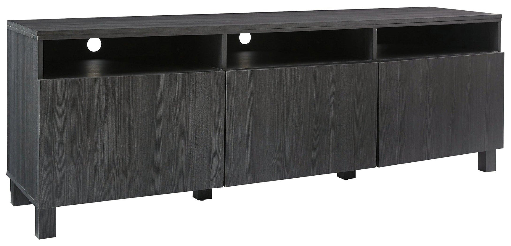 Yarlow Black 70" Tv Stand - Ella Furniture