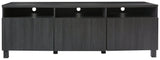 Yarlow Black 70" Tv Stand - Ella Furniture