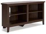 Camiburg Warm Brown Corner Tv Stand - Ella Furniture