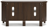 Camiburg Warm Brown Corner Tv Stand - Ella Furniture