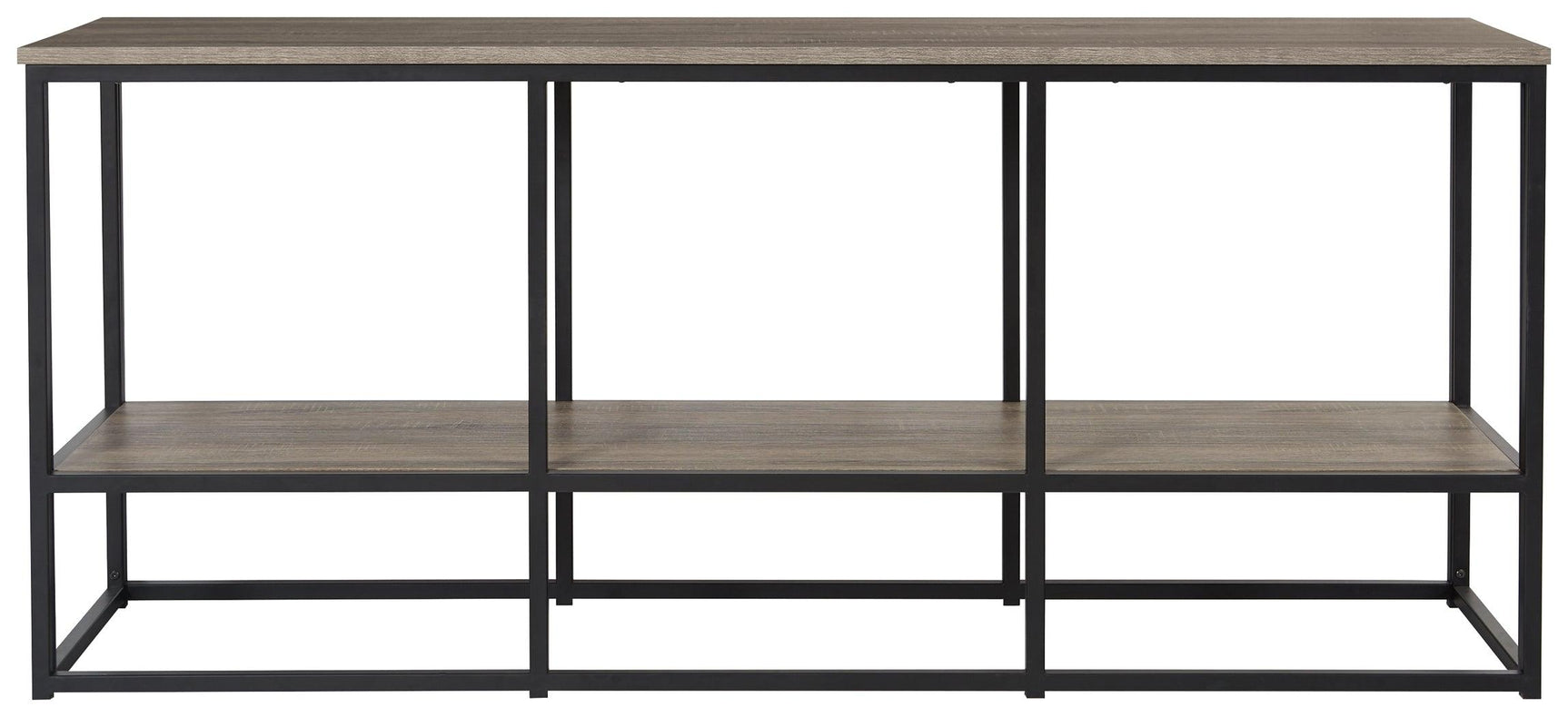 Wadeworth Brown/Black 65" Tv Stand - Ella Furniture