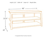 Rollynx Black 48" Tv Stand - Ella Furniture