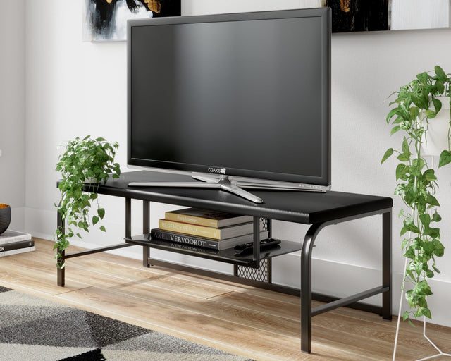 Lynxtyn Black 48" Tv Stand - Ella Furniture