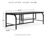 Lynxtyn Black 48" Tv Stand - Ella Furniture