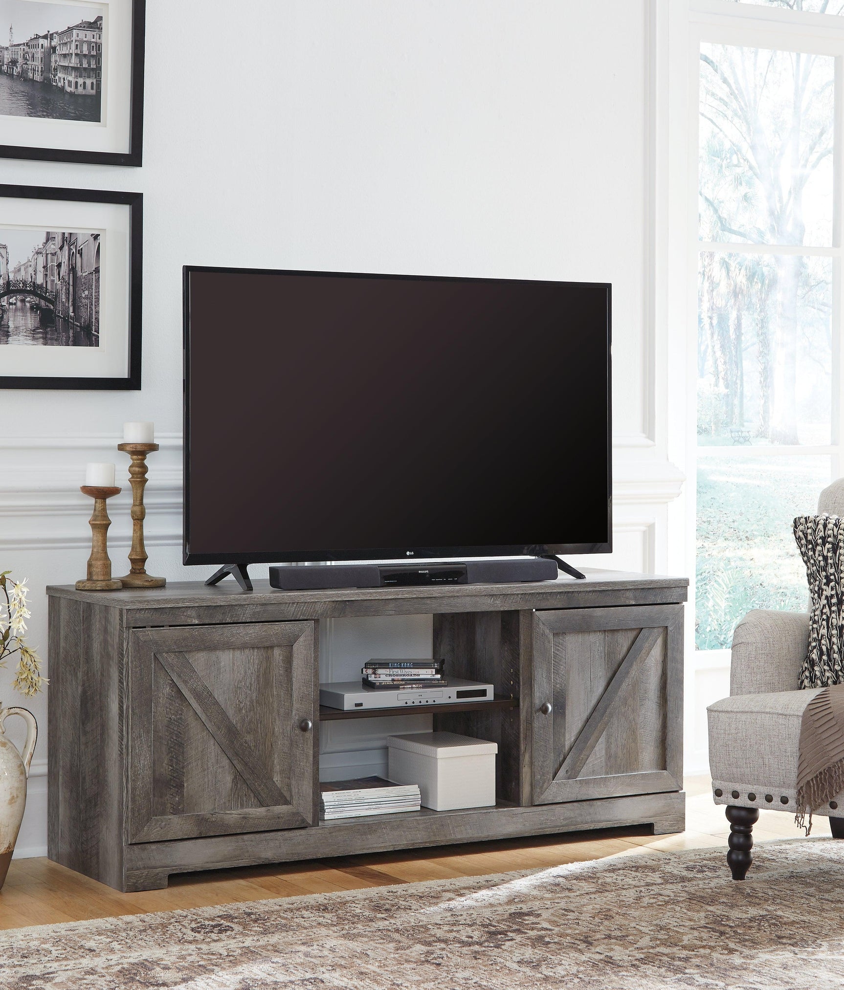 Wynnlow Gray 63" Tv Stand - Ella Furniture