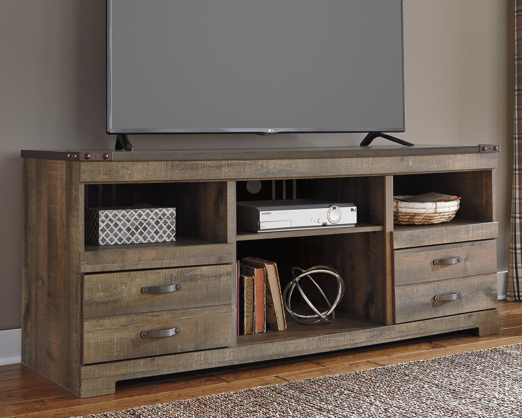 Trinell Brown 63" Tv Stand - Ella Furniture