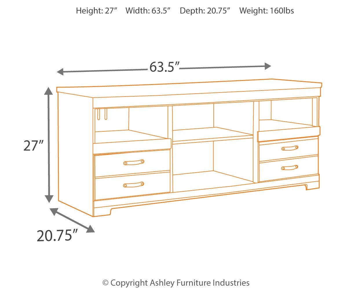 Trinell Brown 63" Tv Stand - Ella Furniture