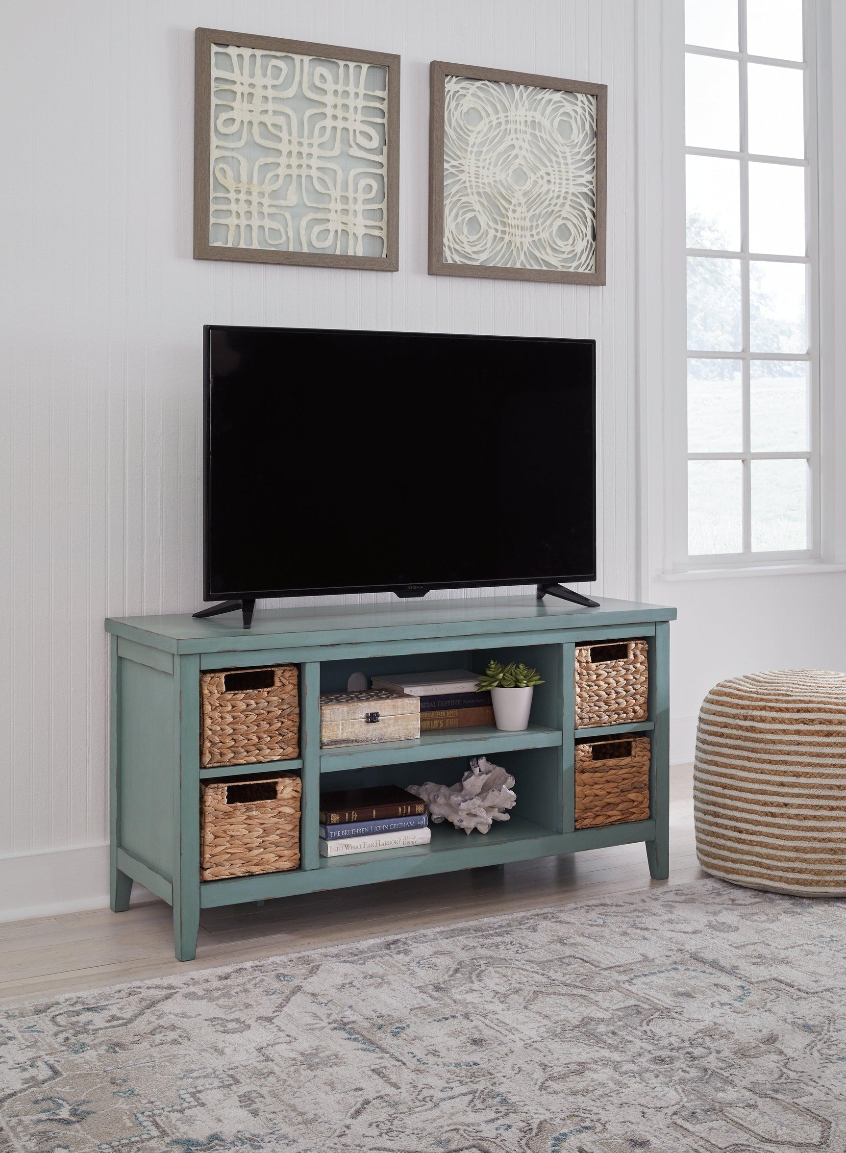 Mirimyn Teal 47" Tv Stand - Ella Furniture