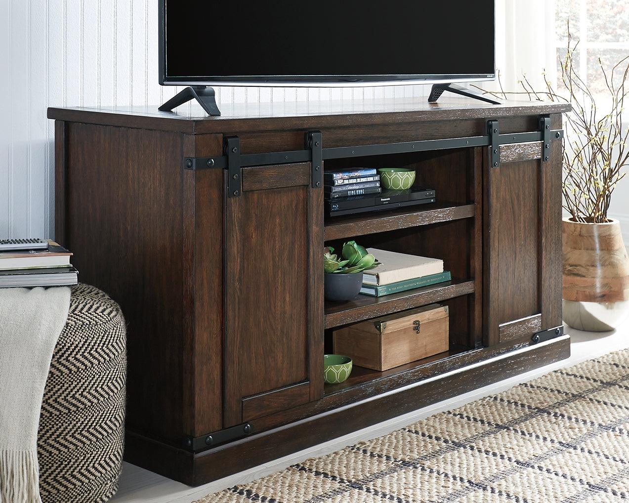 Budmore Rustic Brown 60" Tv Stand - Ella Furniture