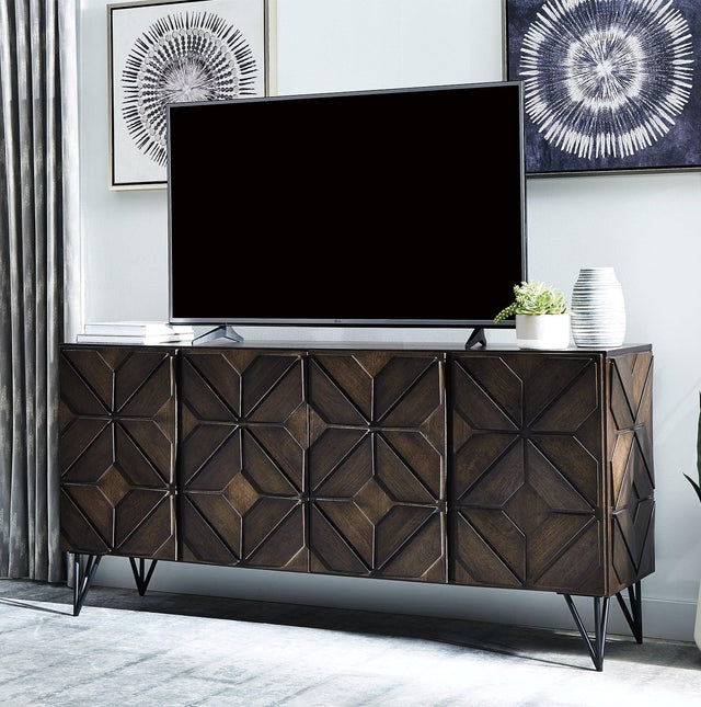 Chasinfield Dark Brown 72" Tv Stand - Ella Furniture