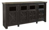 Tyler Creek Black/gray 74" Tv Stand - Ella Furniture