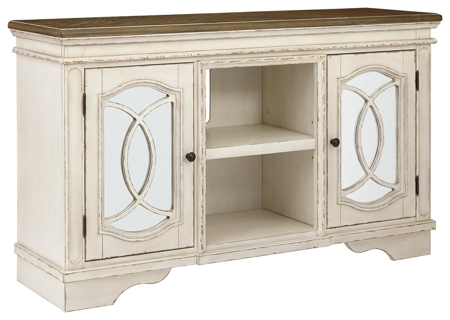 Realyn Chipped White 62" Tv Stand - Ella Furniture