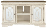 Realyn Chipped White 62" Tv Stand - Ella Furniture