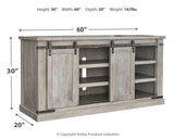 Carynhurst Whitewash 60" Tv Stand - Ella Furniture