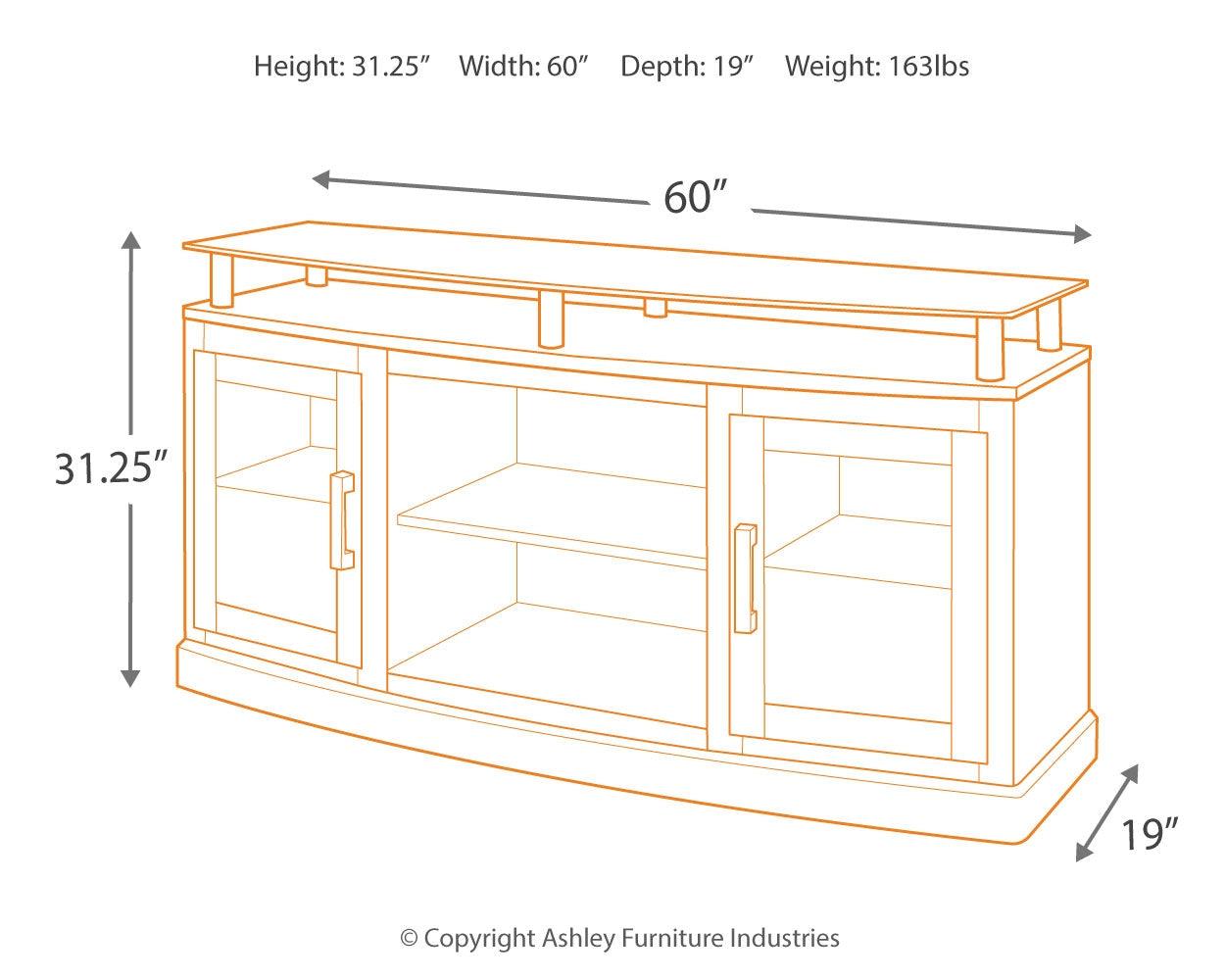 Chanceen Dark Brown 60" Tv Stand - Ella Furniture