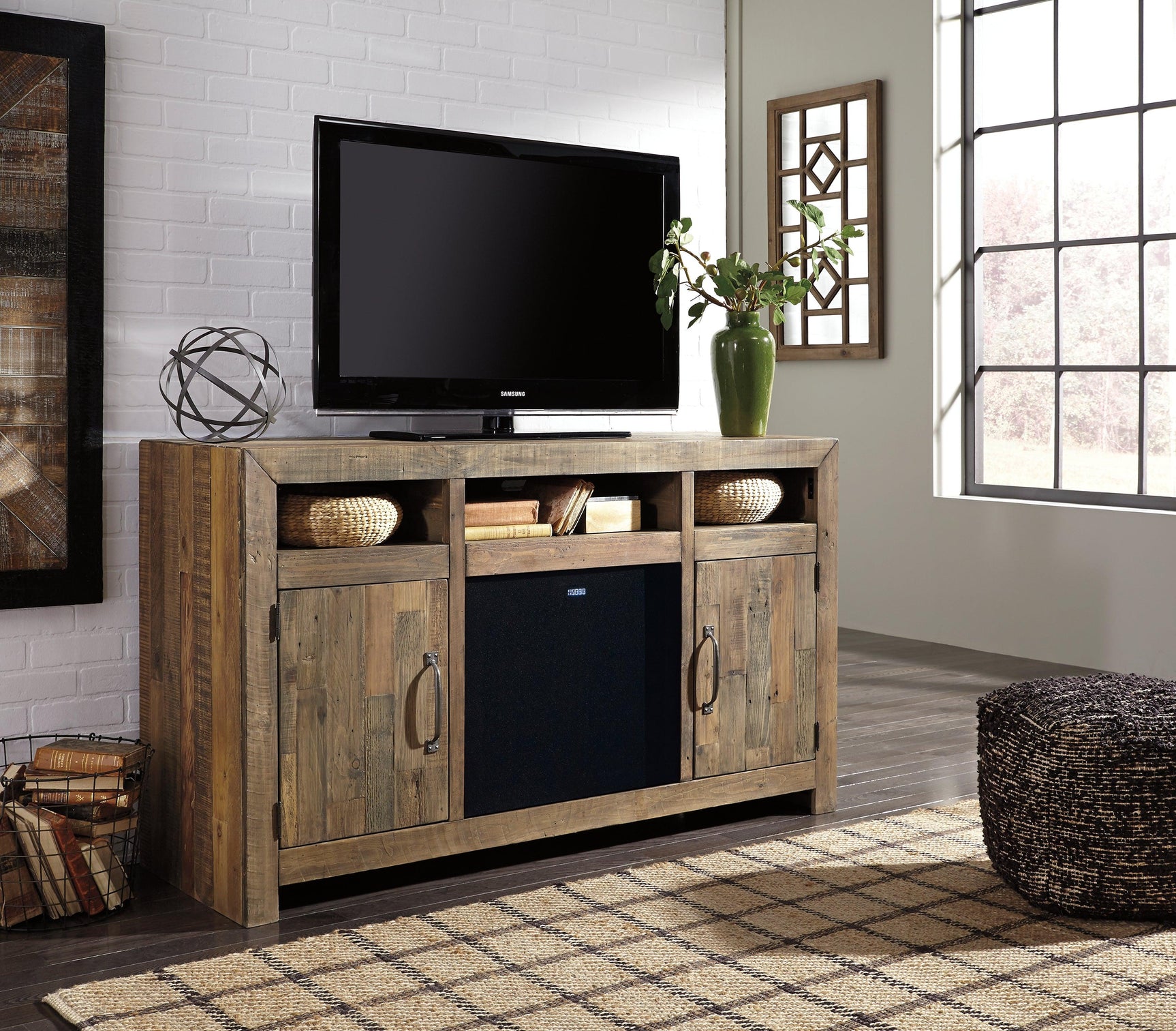 Sommerford Brown 62" Tv Stand - Ella Furniture