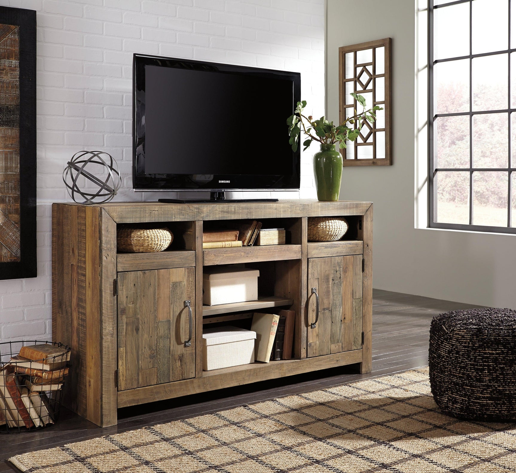 Sommerford Brown 62" Tv Stand - Ella Furniture