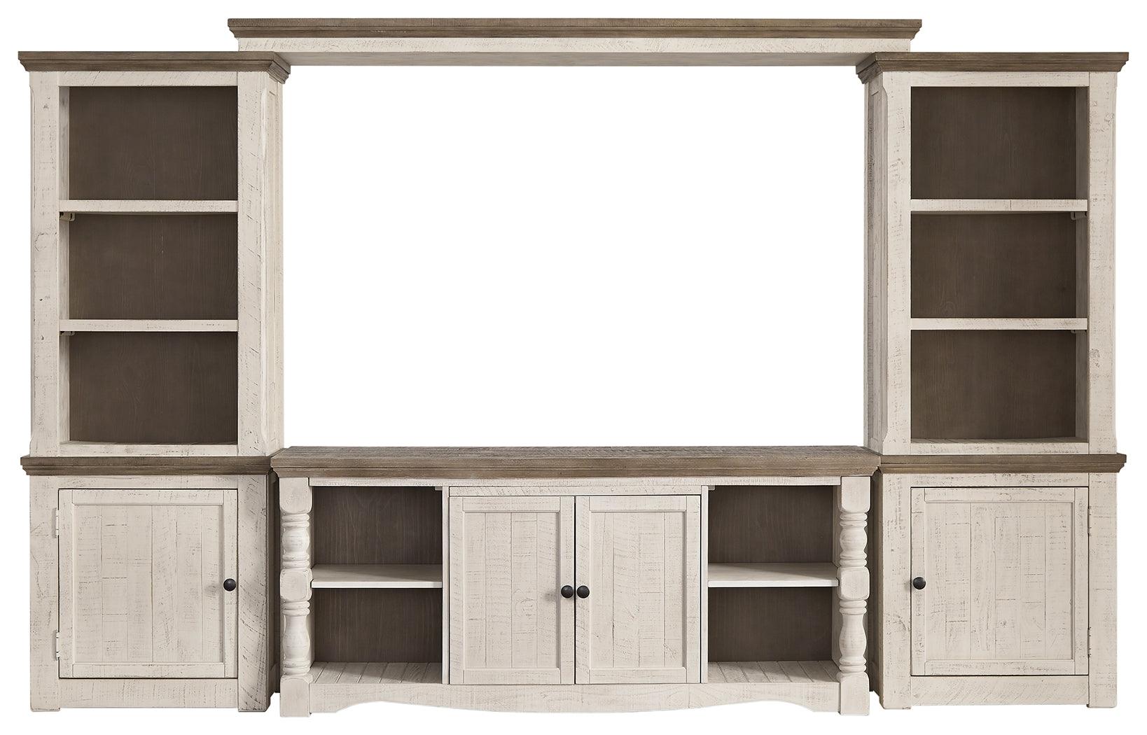 Havalance Two-tone 4-Piece Entertainment Center - Ella Furniture