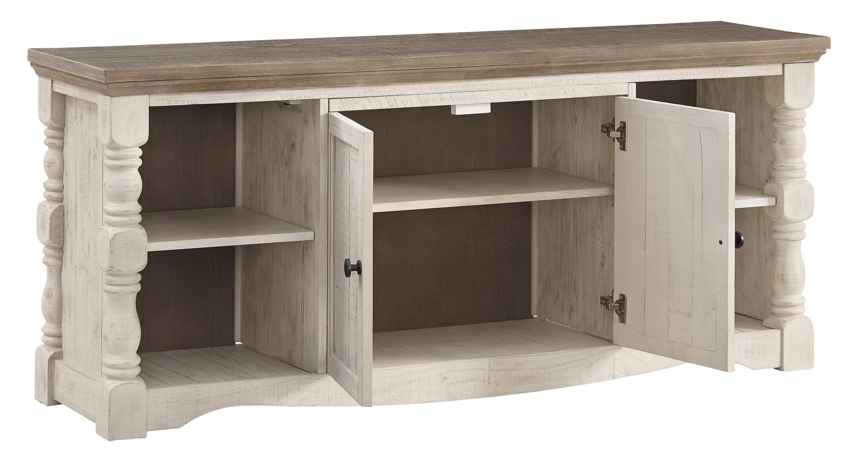 Havalance Two-tone 4-Piece Entertainment Center - Ella Furniture