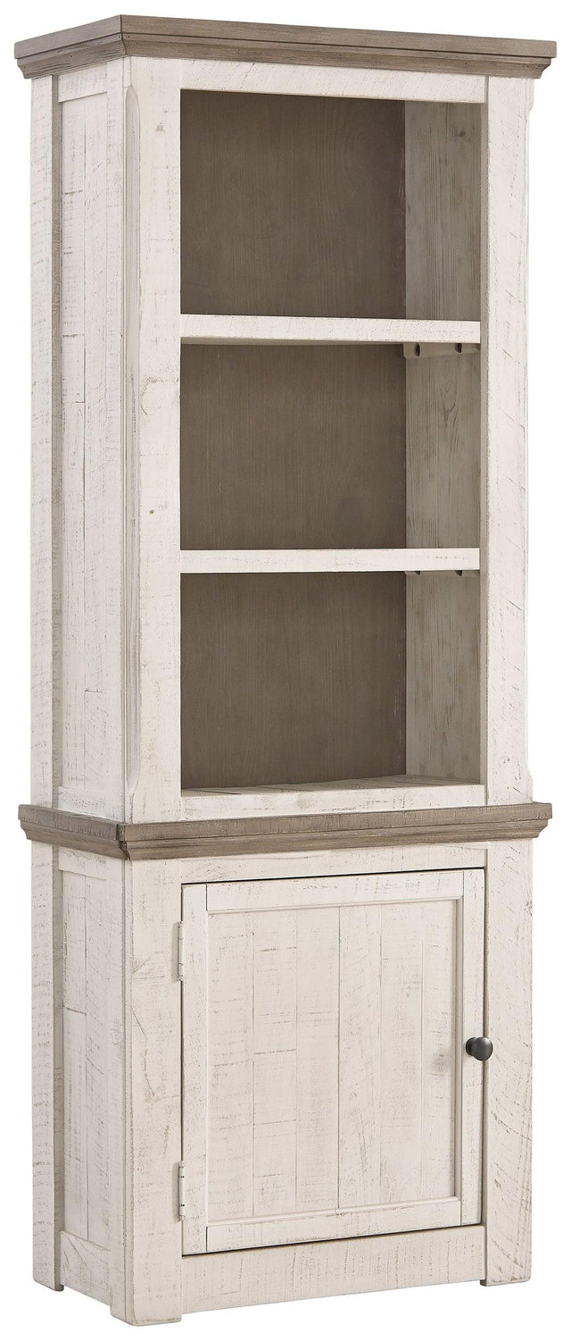 Havalance Two-tone Left Pier Cabinet - Ella Furniture