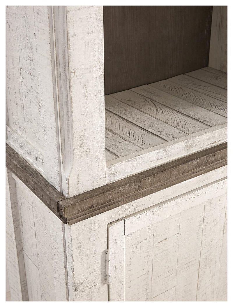 Havalance Two-tone Left Pier Cabinet - Ella Furniture