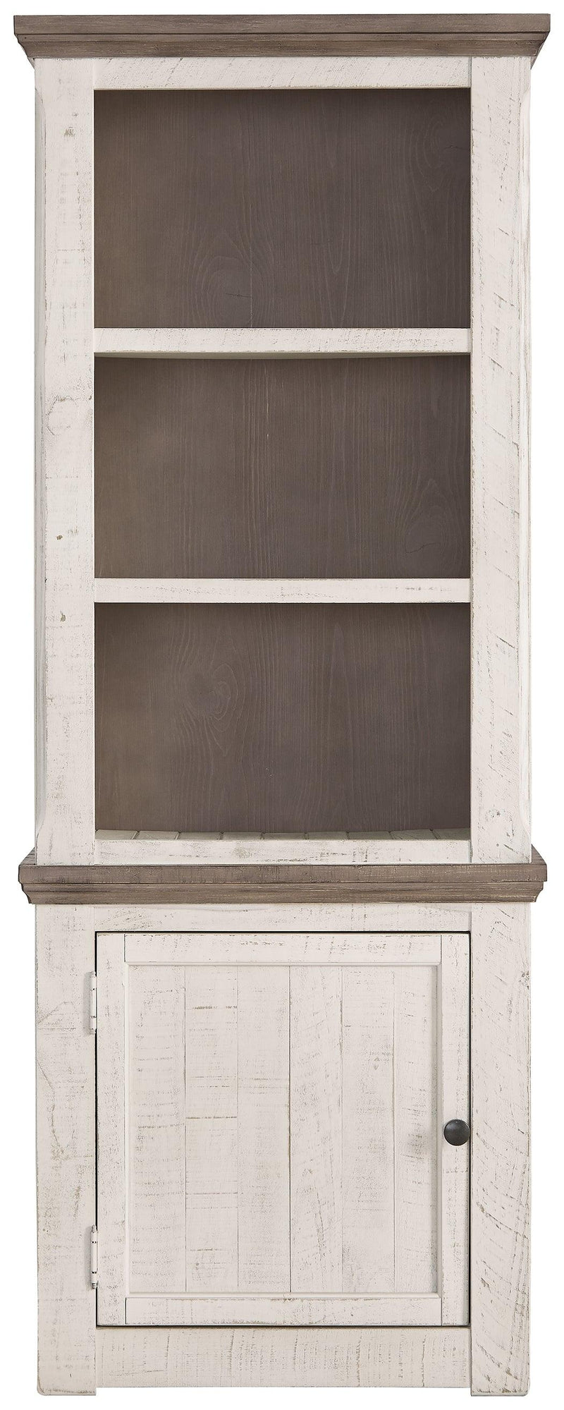 Havalance Two-tone Left Pier Cabinet - Ella Furniture