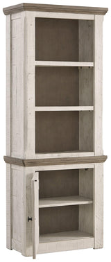 Havalance Two-tone Left Pier Cabinet - Ella Furniture