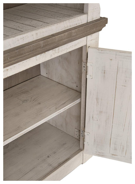 Havalance Two-tone Right Pier Cabinet - Ella Furniture