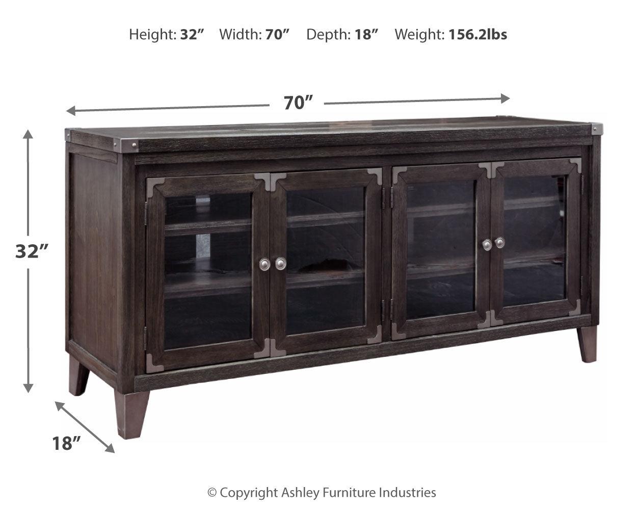 Todoe Gray 70" Tv Stand - Ella Furniture