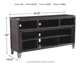 Todoe Gray 65" Tv Stand - Ella Furniture