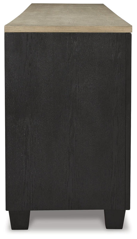 Foyland Black/brown 83" Tv Stand With Electric Fireplace - Ella Furniture